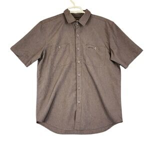 Orvis Classic Collection Mens Medium Short Sleeve Button‎ Up Fishing Shirt